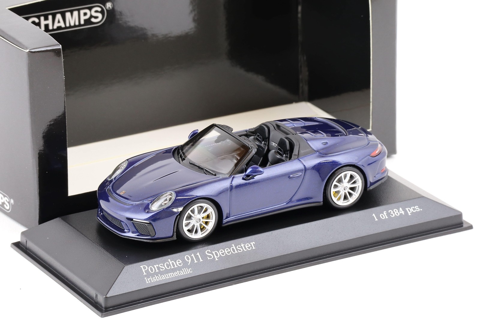 1:43 Minichamps Porsche 911 (991) Speedster 2019 Iris Blue Metallic