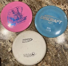 Disc Golf Lot (Used) 💎 3 Disc Beginner Pack - Latitude 64, Discraft, Innova 💎