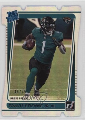 2021 Donruss Rated Press Proof Silver Die-Cut 44/75 Travis Etienne Rookie RC lz7