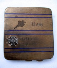 Cigarette Case Uboot German U96 Kriegsmarine Uboat WW2 Rare