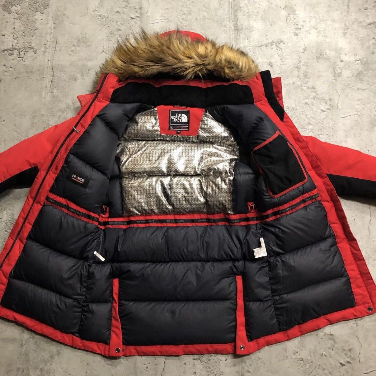 The North Face Summit Series Down Jacket Size 85 Red Good The North Face Summit Series Down Jacket Size 85 Red Good