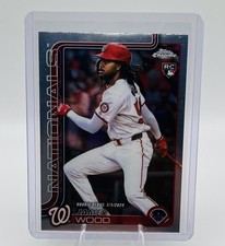 ?James Wood Rookie Card 2025 Topps Chrome Update Nationals #USC95. rookie card picture