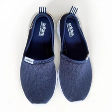 Adidas Neo Lite Racer Slip Casual Sneaker Sz 6,5 Cloud Foam Navy Blue Athleisure