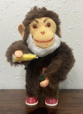 VINTAGE Carl Marx Wind Up Toy Monkey Pouring Drinking Soda Pop WORKING
