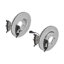 F.BECKER BREMSSCHEIBEN Ø256MM + BREMSBELÄGE VORNE FÜR AUDI A3 SKODA OCTAVIA II 