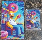 Simpsons Homer Mesmorized By Donuts Colorized 1 oz Silver #71/100 minted