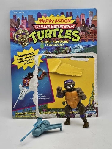 Vintage 1989 SEWER SWIMMING DONATELLO TMNT Playmates Figure