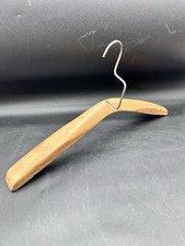 Antique Primitive wooden advertising clothes coat hanger 20x1.5in