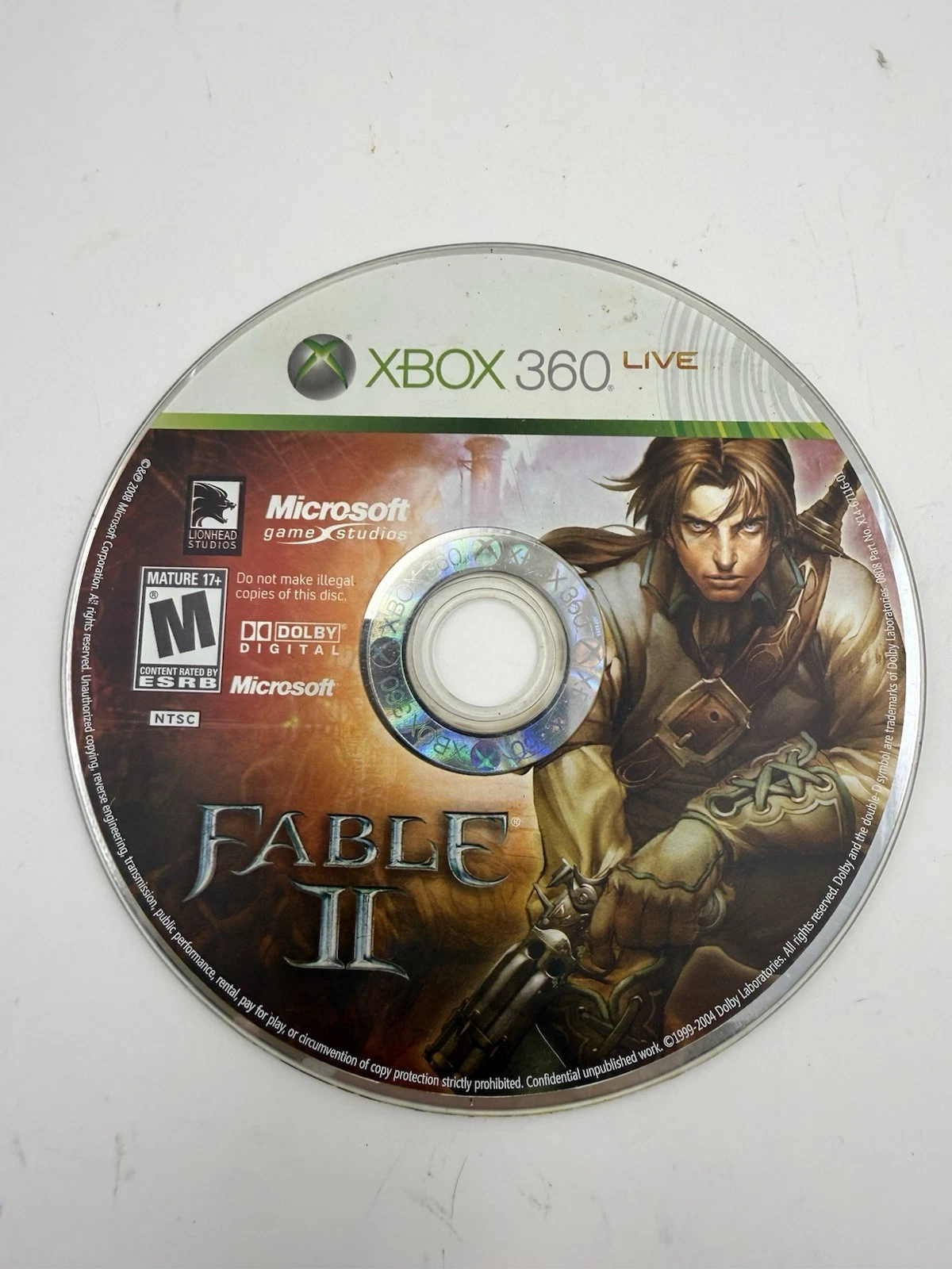 360 Fable 2 (Xbox 360, 2018) Disc Only