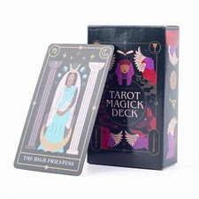 Tarot Magick Deck with Guidebook for Divination and Spiritual Insight Board Game