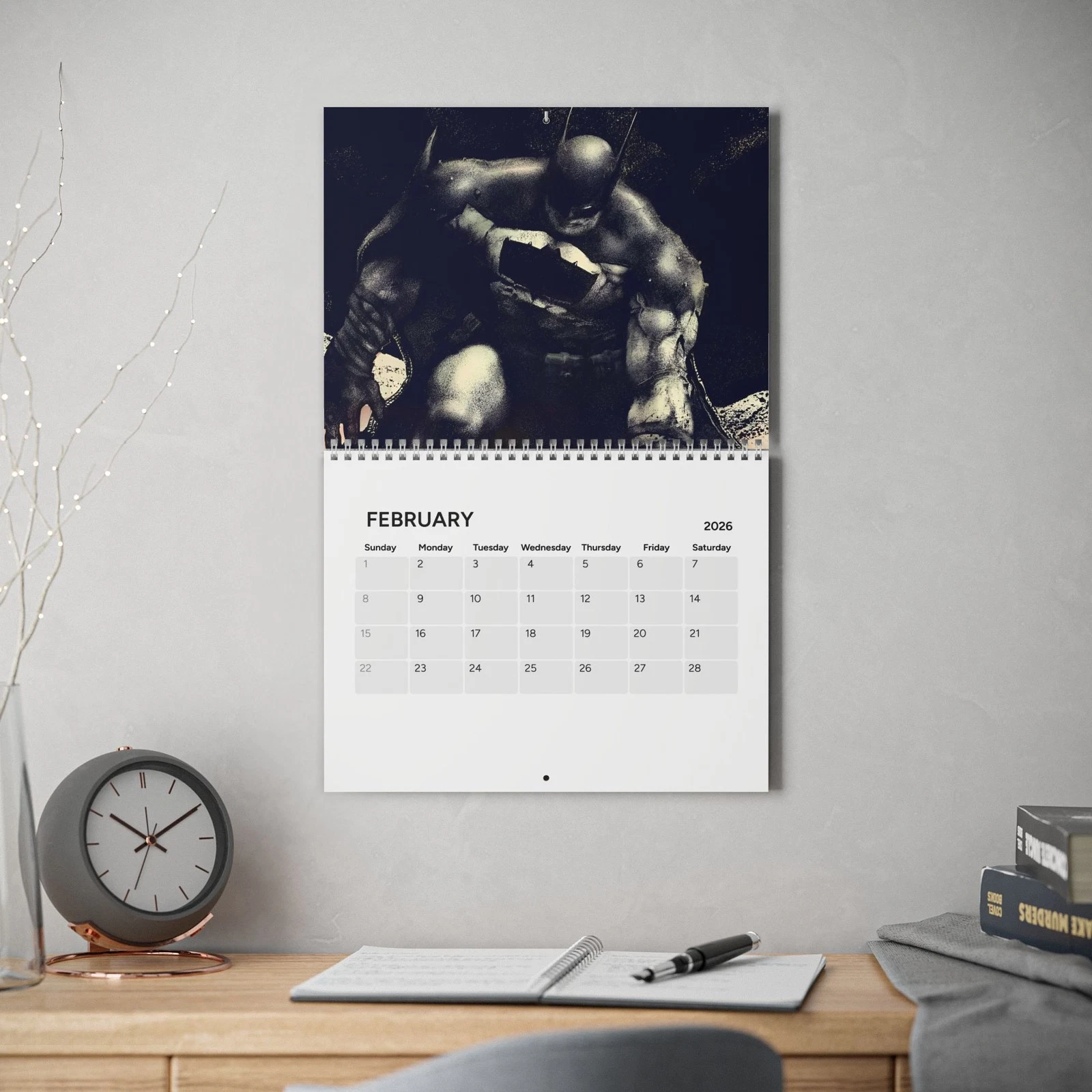 Absolute Batman Calendar (2026) - DC Comics All-In - Bruce Wayne, Gotham City