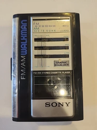 Vintage Sony FM/AM Walkman Stereo Cassette Player WM-F43 Parts Or Repair