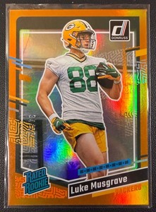 2023 Panini Donruss Luke Musgrave Jersey Number /88 #337 RC Rated Rookie Packers