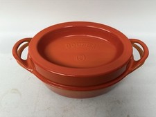 Le Creuset Cousances Doufeu ovale Auflaufform Dutch Oven Gusseisen orange 25
