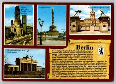 Postcard - Berlin, Multiple Scenes