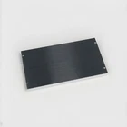 6RU Flat Blank Rack Panel Black Brushed Anodized Aluminum