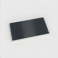 6RU Flat Blank Rack Panel Black Brushed Anodized Aluminum