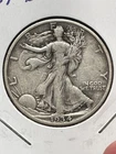 1934D Walking Liberty 90% Silver Half Dollar Circulated Good+ #80.