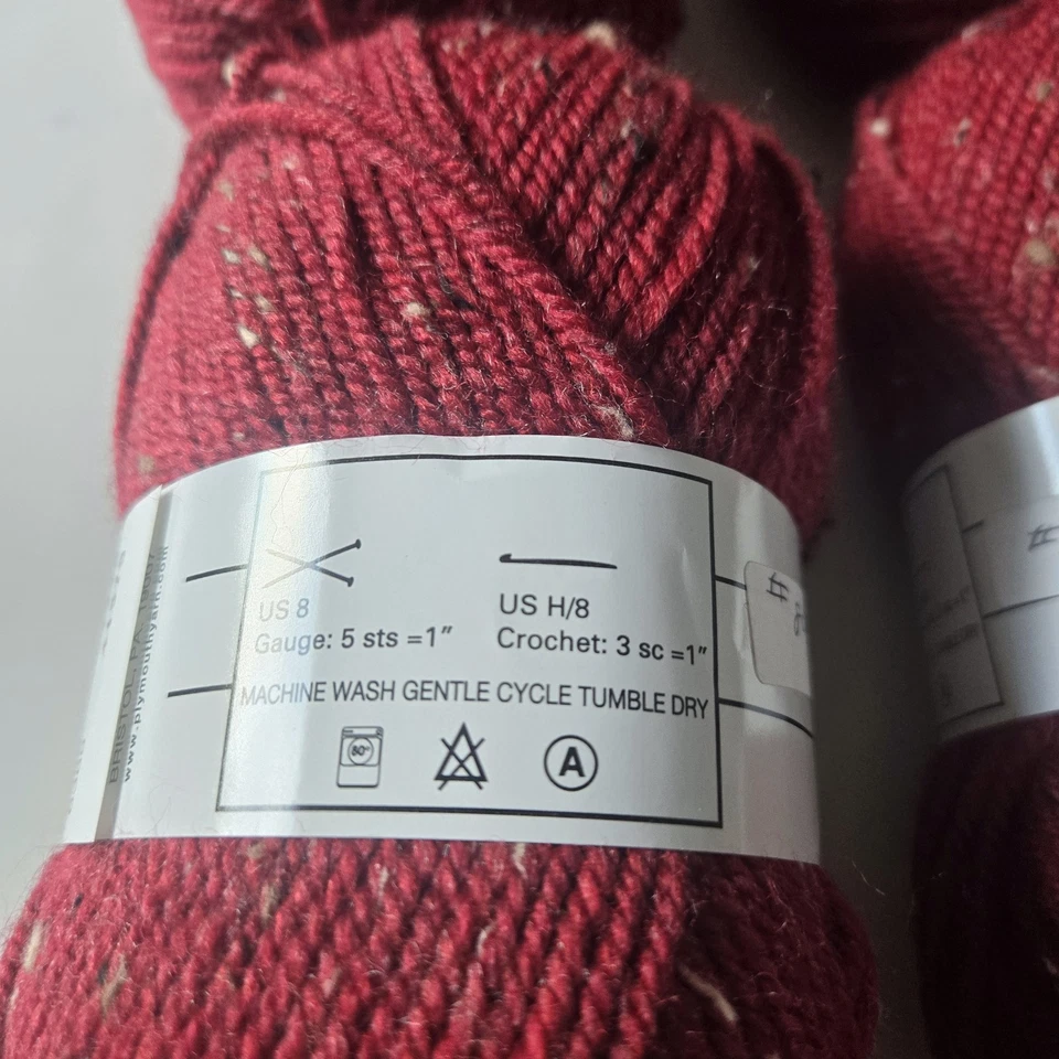 4 Plymouth Yarn Company Encore Tweed Color 6389 Pink 200 yds Acrylic Wool NEW - Image 3 of 4