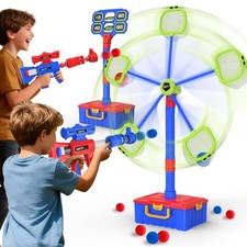 2 IN 1 Shooting Game Toys For 5 6 7 8 Year Old Kids, Moving Standing Shooting...