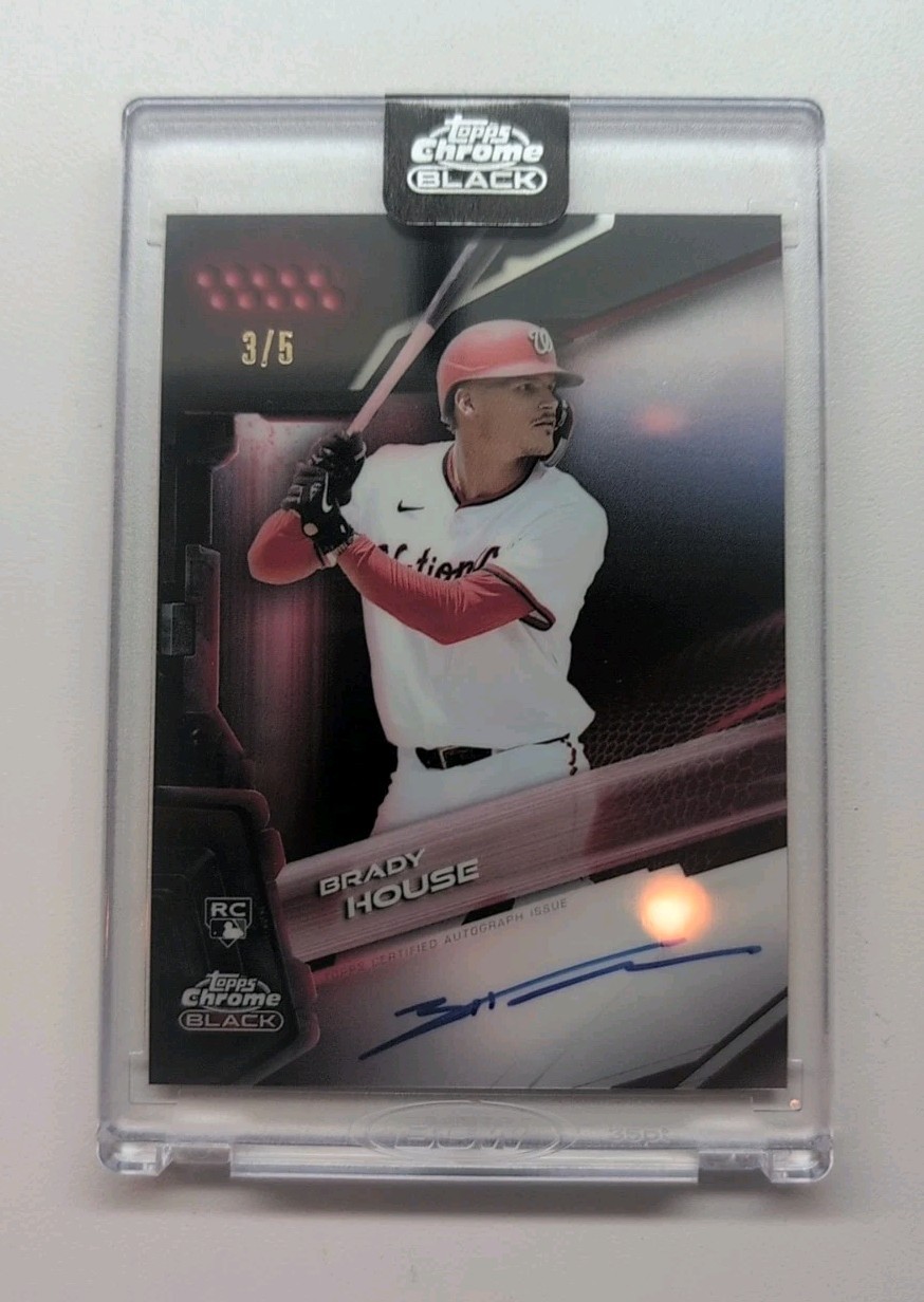 2026 Topps Chrome Black Brady House 🔥 /5🔥 Auto True Red Color Match Nationals