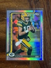 2025 Topps Chrome Jordan Love #109 Refractor SP Green Bay Packers 
