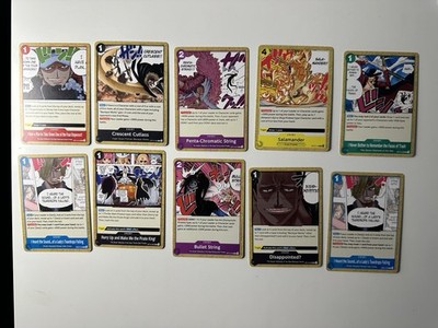 One Piece OP14 (The Azure Sea s Seven) Gold Border Cards