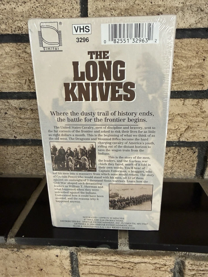 1994 The Long Knives VHS 2 Tape Set Collectors Edition U.S. Cavalry Old West New - Image 3 of 4