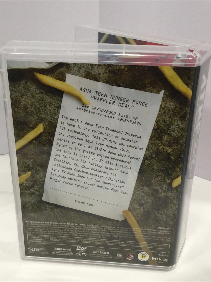 Aqua Teen Hunger Force Complete Collection 20 DVD Box Set Adult Swim VGC Sleeve - Image 4 of 4