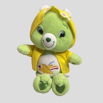 Care Bears Oopsy Bear 9  Plush Toy With Raincoat 2007 Jakks Pacific READ