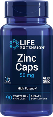 Zinc Caps, Zinc 50 Mg, Zinc Citrate, Support the Body'S Immune Defenses, Ultra-A