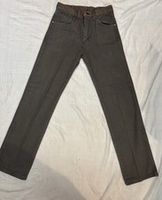 Vintage 80s Wrangler 13MWZCG Charcoal Gray Jeans Made in USA 28x32