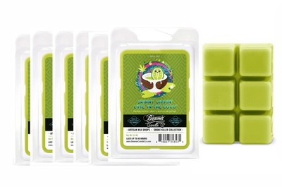 BEAMER CANDLE CO 2.4OZ WAX DROP UNITS   6CT Lime In The Coco    FREE SHIPPING