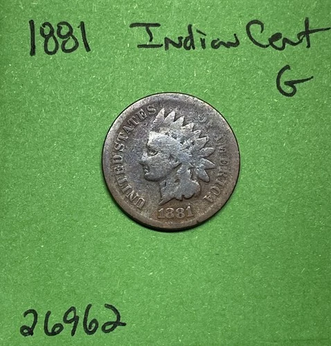 1881 Indian Head Cent / Penny 1c Good