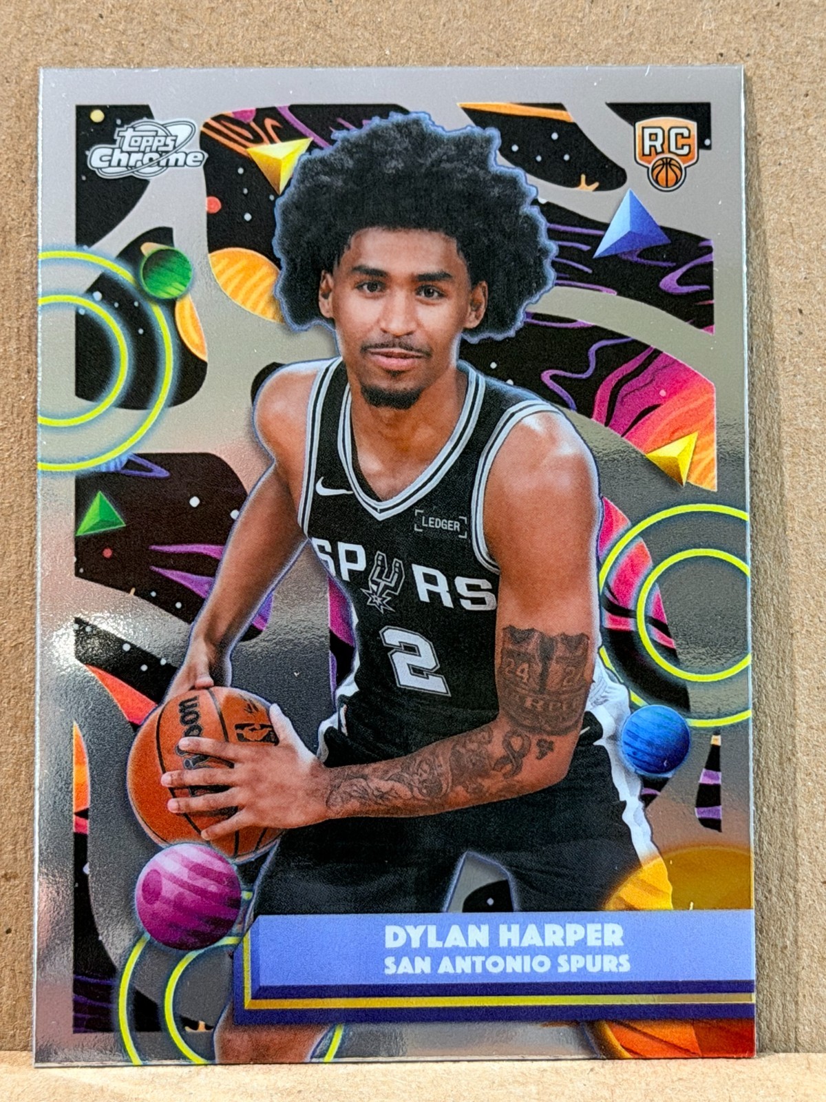 2025-26 Topps Cosmic Chrome - Dylan Harper #186 Refractor (RC) SPURS