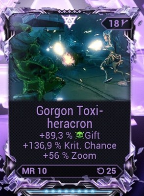Warframe Riven Mod Gorgon Toxi-heracron \ Playstation \ X-Box \ PC
