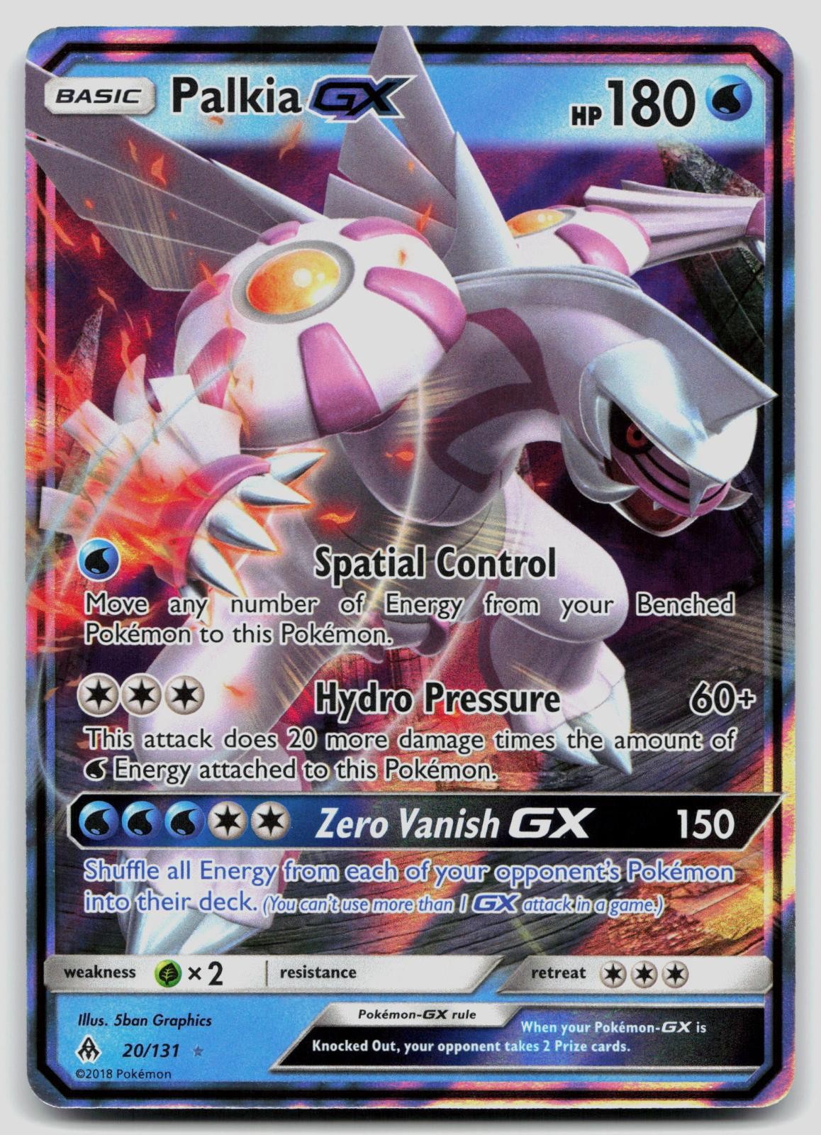 Palkia GX 20/131 Forbidden Light Pokemon NM