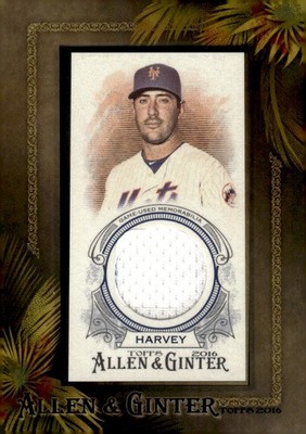 2016 Topps Allen & Ginter #AGR-MH Matt Harvey Relic Framed Mini