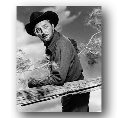 Robert Mitchum Photo 8x10 Track Of The Cat Film Set 1950s Mt Rainier Washington