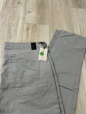NWT Collars and Co CEO Chino Five Pocket Cotton Stretch Pants Grey 38/32