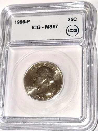 1986-P Washington Quarter — photo from the most recent tracked eBay sale