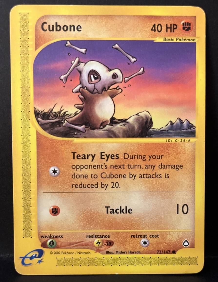 Cubone 072/147 Aquapolis Regular