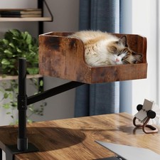 Adjustable Cat Desk Bed - Super Sturd Space-Saving Perch - Supports 28lbs