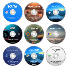 PRO PHOTOGRAPHY & ANIMATION SOFTWARE - 9 PROGRAMS Photo Edit, Draw PC BUNDLE CD