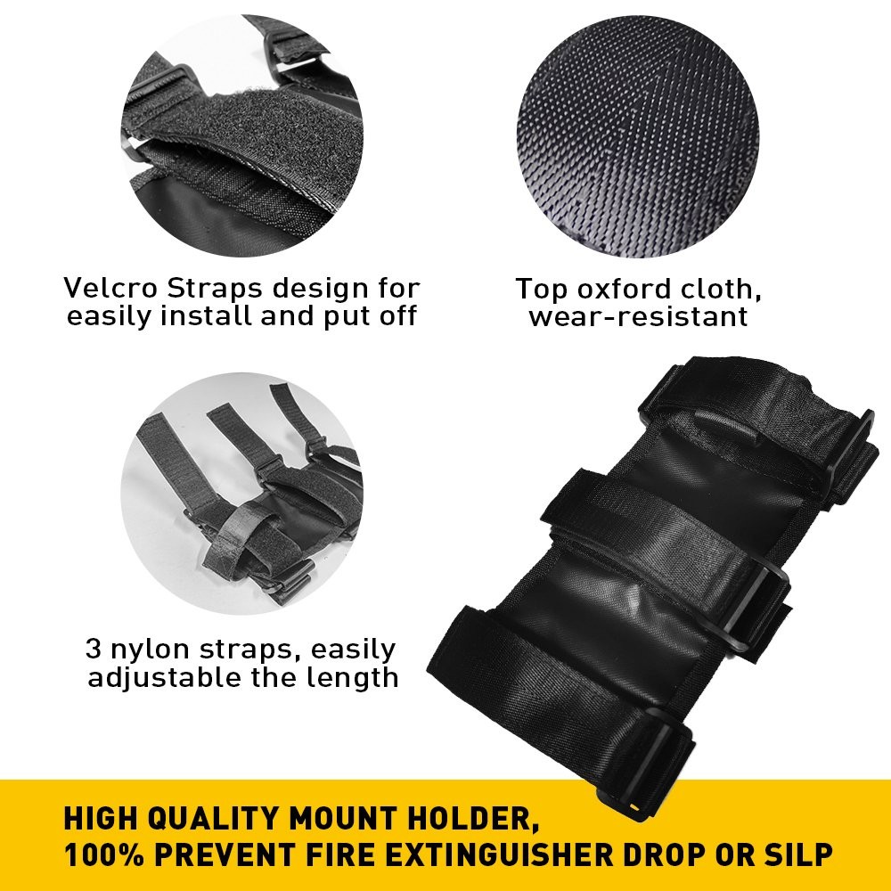 Adjust Car Bar Roll Fire Extinguisher Holder Mount Bracket for Bar Jeep Wrangler thumbnail 4