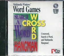 Word Games CD-ROM PC Windows 3.1 95 Multimedia Puzzle Pro One Software