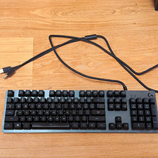 Logitech Mechanical Wired USB Full-Size QWERTY Keyboard Black/Grey, Fn Keys