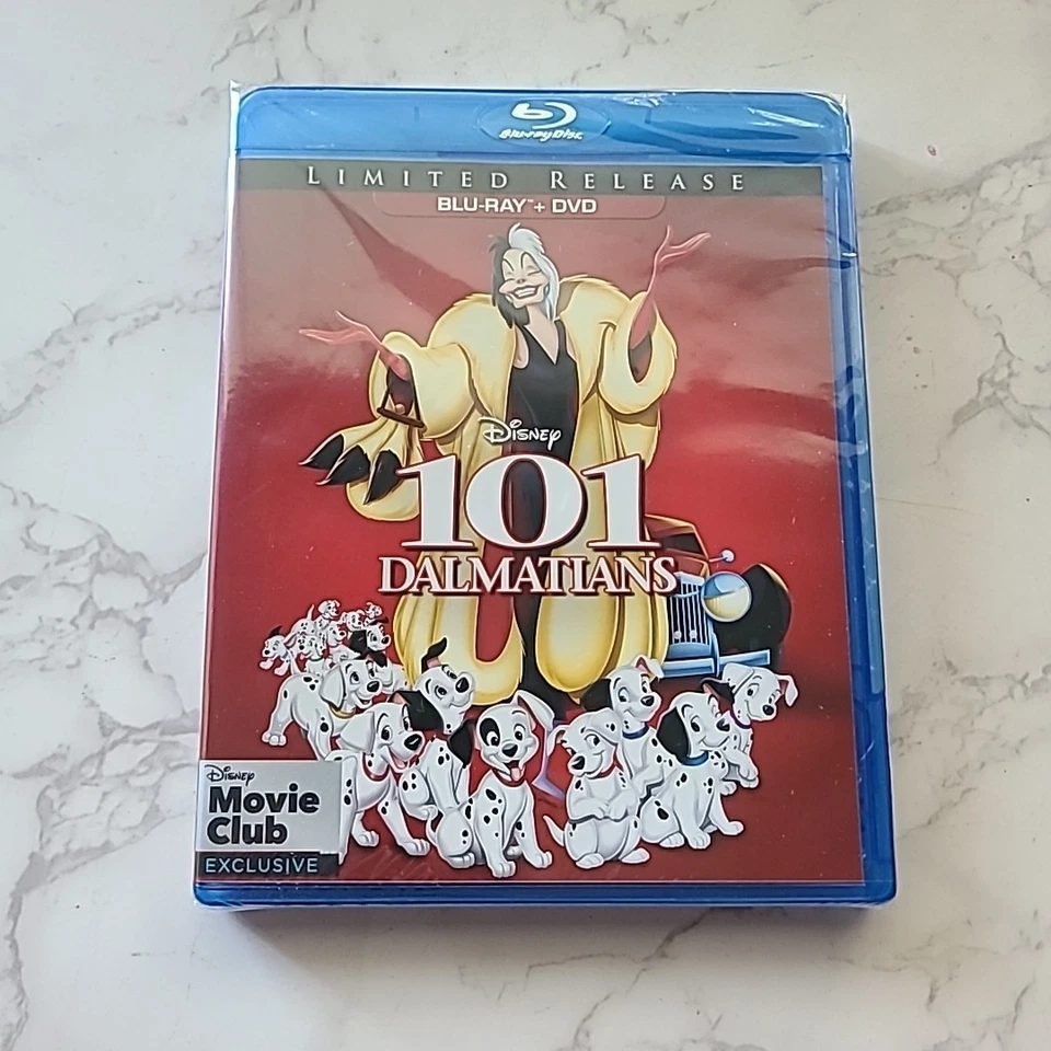 101 Dalmatians NEW Blu-ray & DVD with Slipcover Disney Movie Club Exclusive 2018 - Image 2 of 4