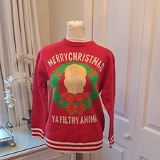 NWOT Home Alone Movie Youth Unisex Christmas Pullover Crewneck Sweater M 10-12 