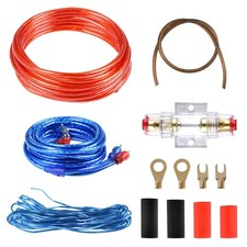 Amplifier Power Wire Kit Amplifier Installation, 10GA Car Amplifiers Cable In...